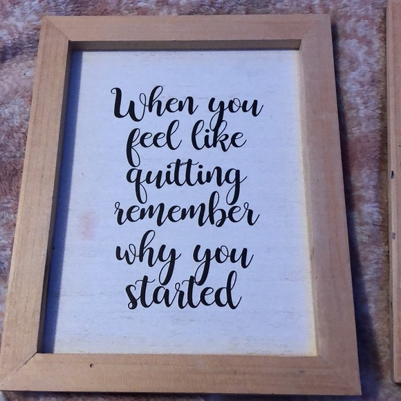 Kohl's Wall Decor 2 Wooden Framed Signs Poshmark